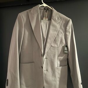 Express Modern Gray 4 Way Flex Suit